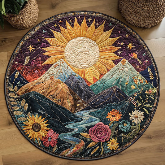 Golden Horizon WN2508061CL Quilted Round Mat