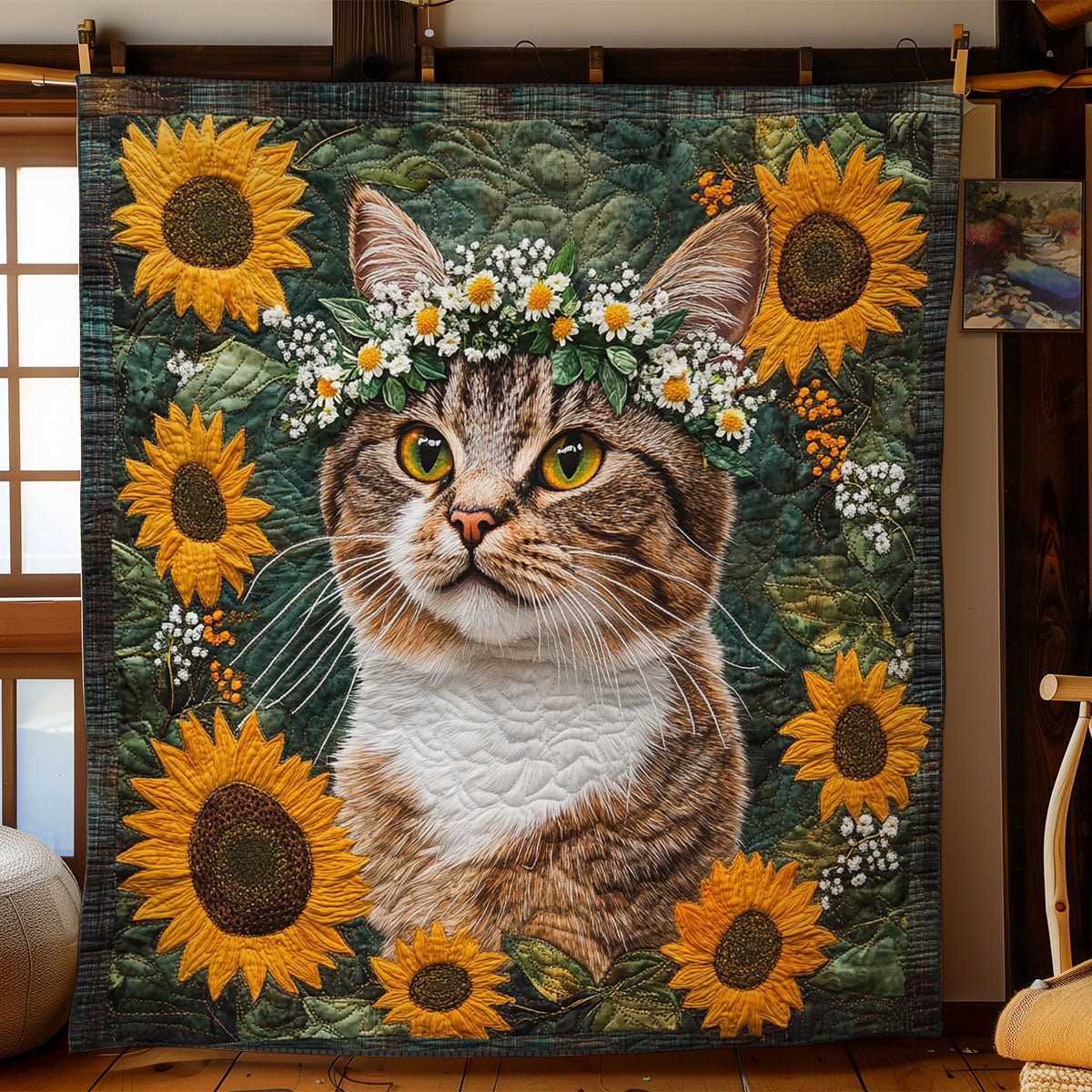Cat Woodland WN3105009CL Quilt