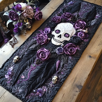 Skull Dream Catcher CP1305017CL Quilted Table Runner