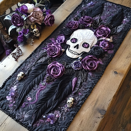 Skull Dream Catcher CP1305017CL Quilted Table Runner