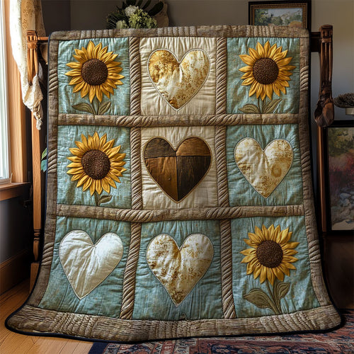 Heart Of Sunflowers WN3103031CL Quilt