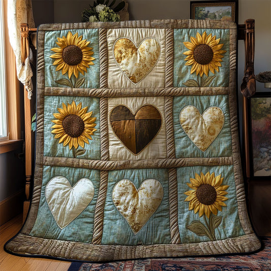 Heart Of Sunflowers WN3103031CL Quilt