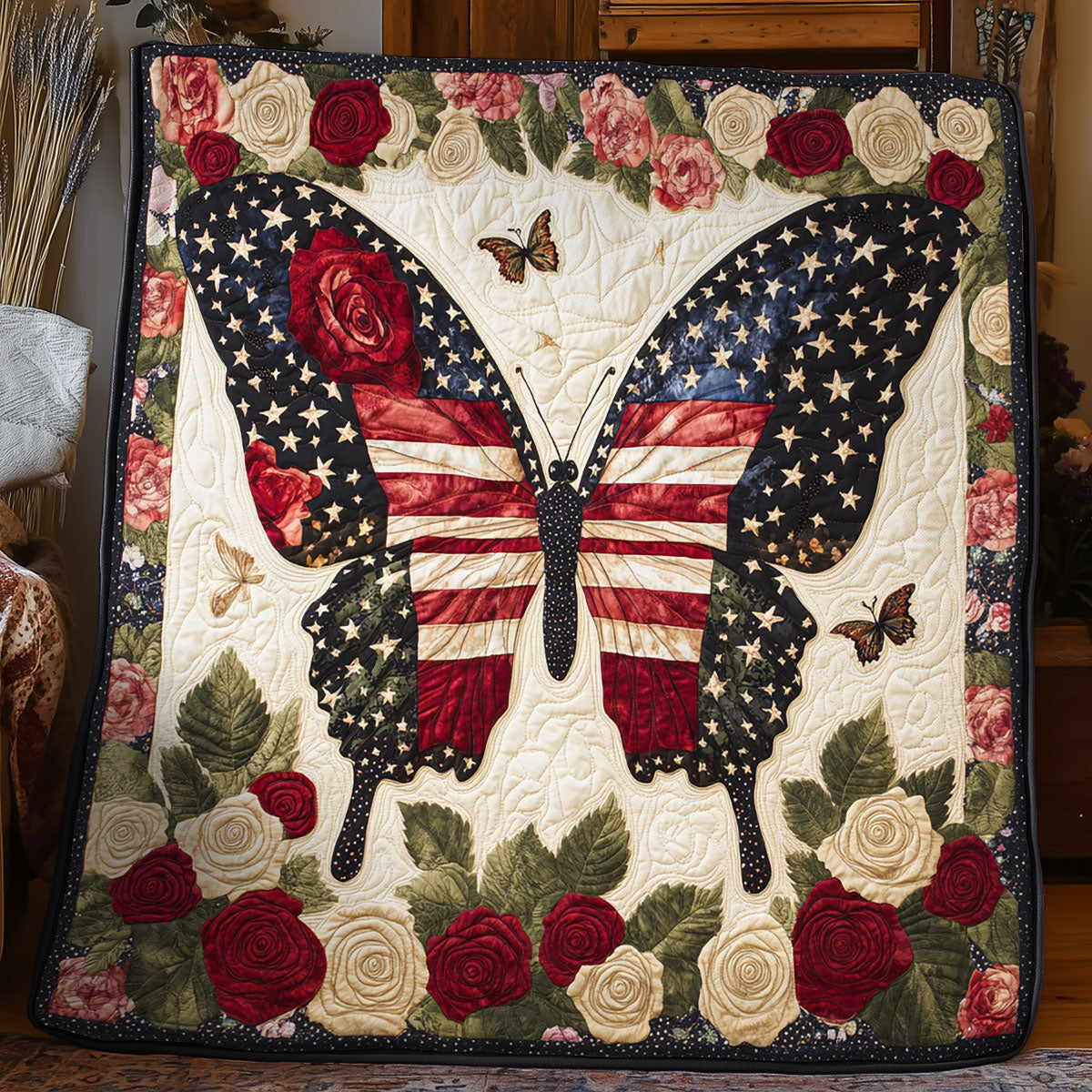 Patriotic Butterfly WX1306031CL Quilt