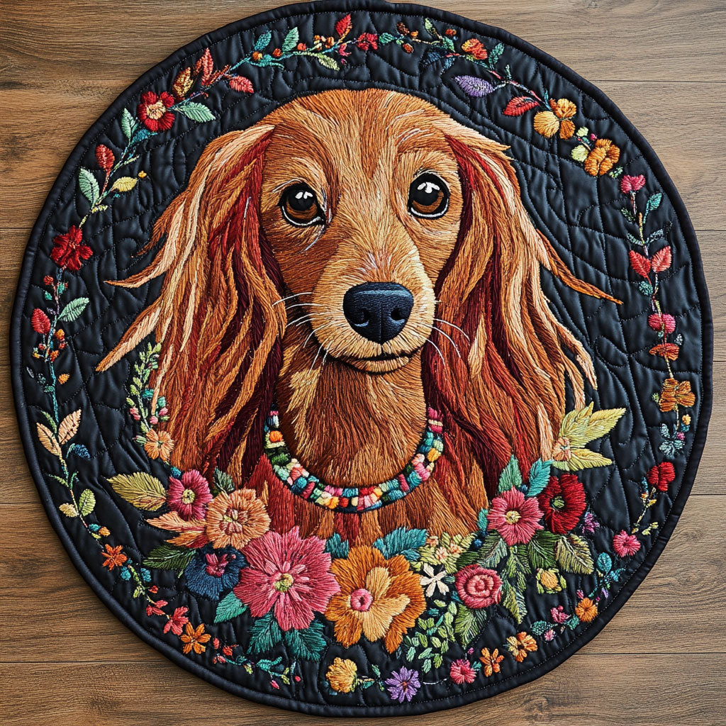 Jewel Dog WN1707039CL Quilted Round Mat