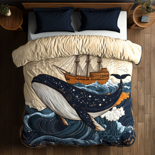 Ocean Crown Whale WN1607020CL Duvet Cover Set