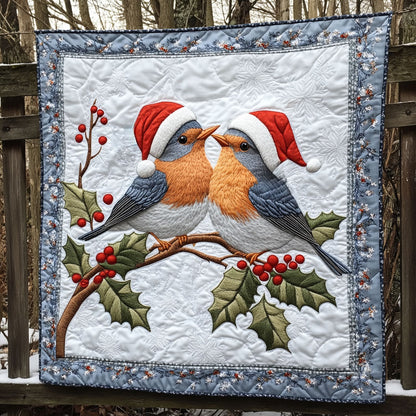 Christmas Carol European Robin WN2810010CL Quilt