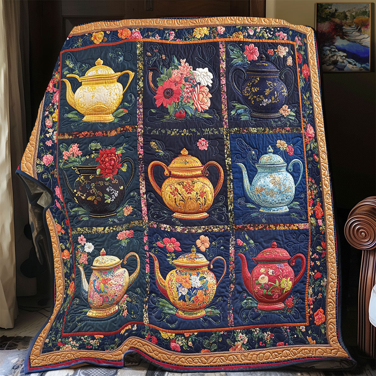 Precious Teapot CQ0906008CL Quilt