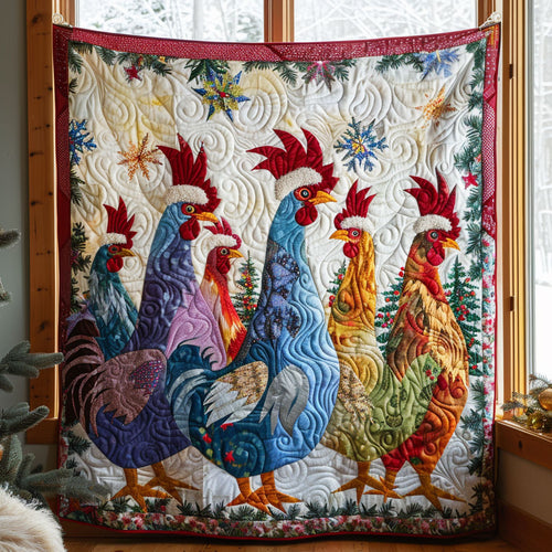 Proud Rooster Gathering CW0810063CL Quilt