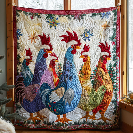 Proud Rooster Gathering CW0810063CL Quilt