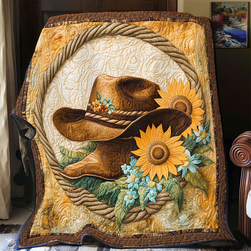 Sunflower Cowboy WX1306042CL Quilt