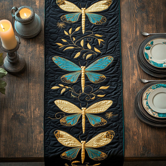 Majestic Dragonfly CW1705208CL Quilted Table Runner
