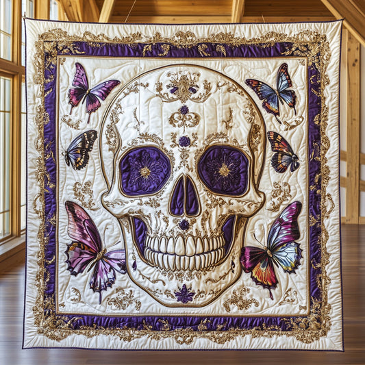 Violet Skull CW2409060CL Quilt