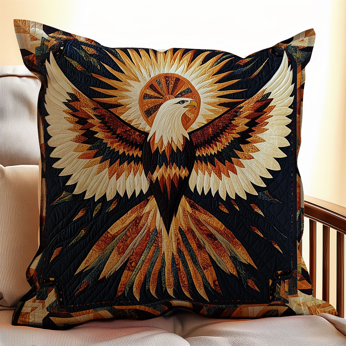 Golden Eagle Glory WX2512131CL Quilt Pillow Case