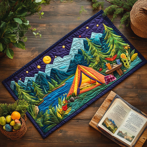 Camping Mountain WX2904010CL Quilted Table Runner