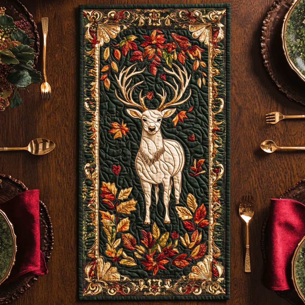 Walking Autumn CP2105018CL Quilted Table Runner