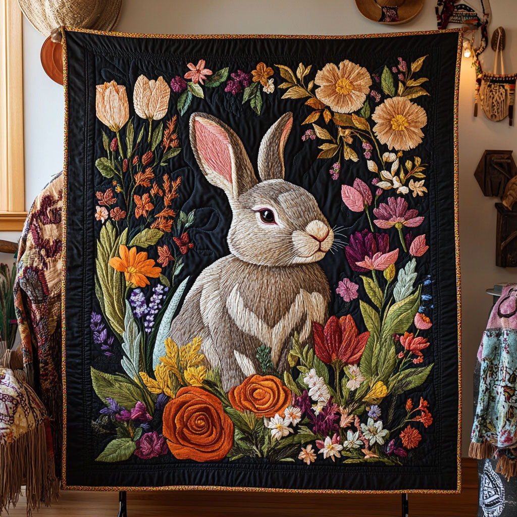 Bunny In The Garden WY1208034CL Quilt