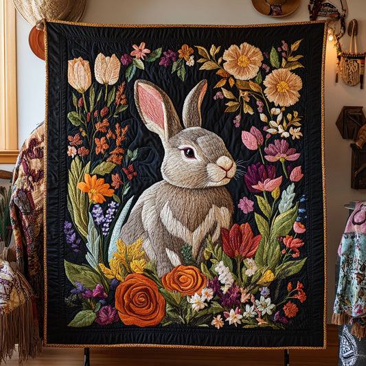 Bunny In The Garden WY1208034CL Quilt