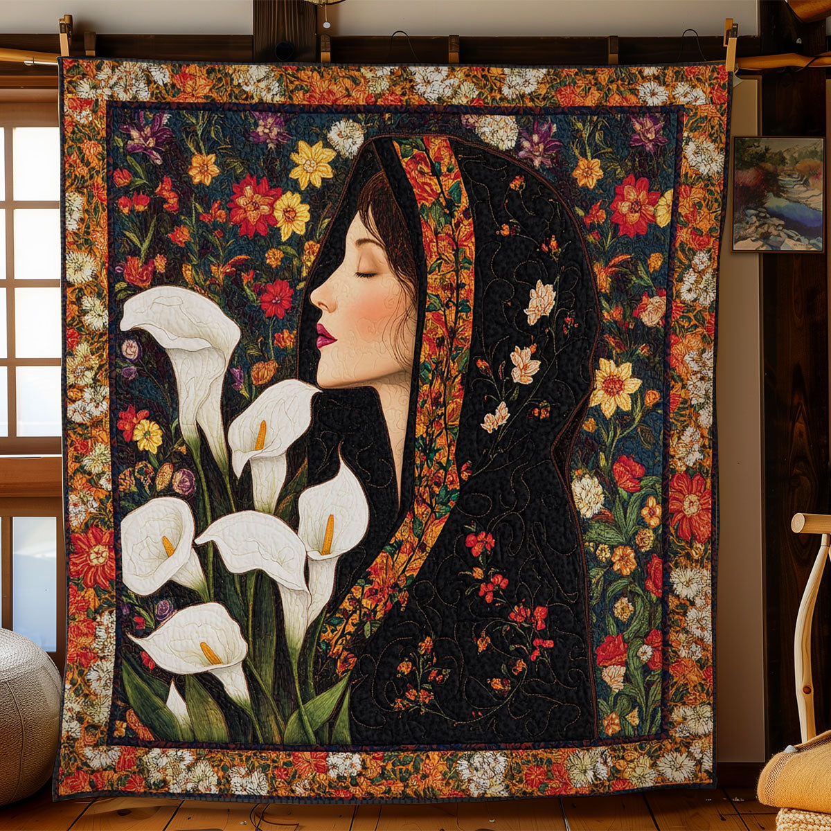 Floral Spirit Beneath Stars WN1706010CL Quilt