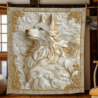 Fierce White Wolf WJ3112015CL Quilt