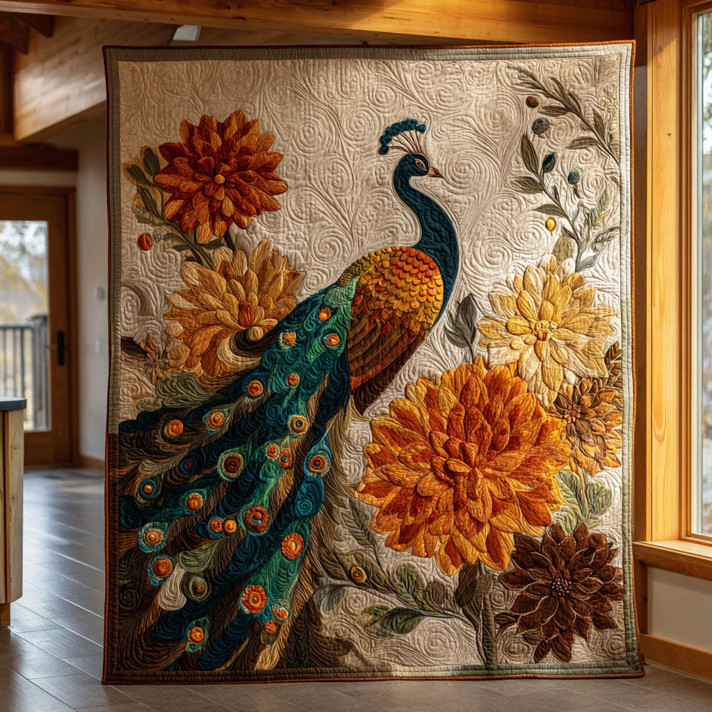 Autumn Peacock CW2908041CL Quilt