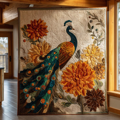 Autumn Peacock CW2908041CL Quilt