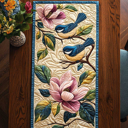 blue Tit CQ2504011CL Quilted Table Runner