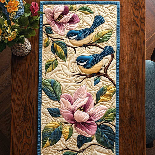 blue Tit CQ2504011CL Quilted Table Runner