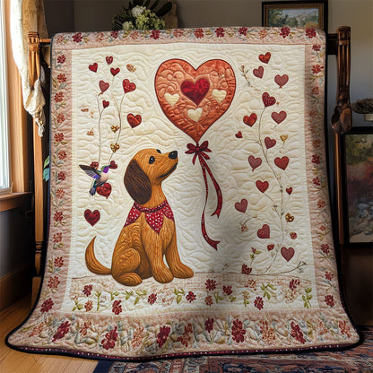 Valentine Dachshund WN0412017CL Quilt