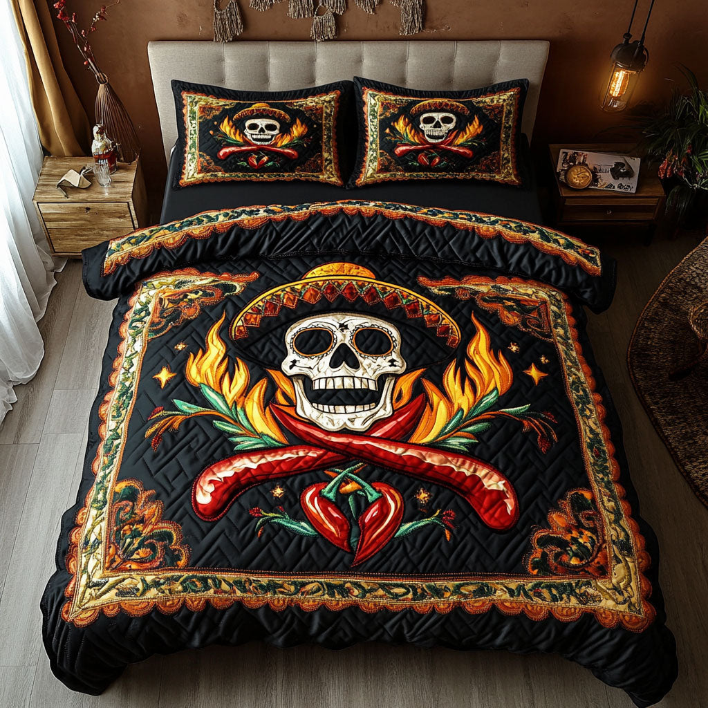 Eternal Flame Skull WN0609025CL Duvet Cover Set