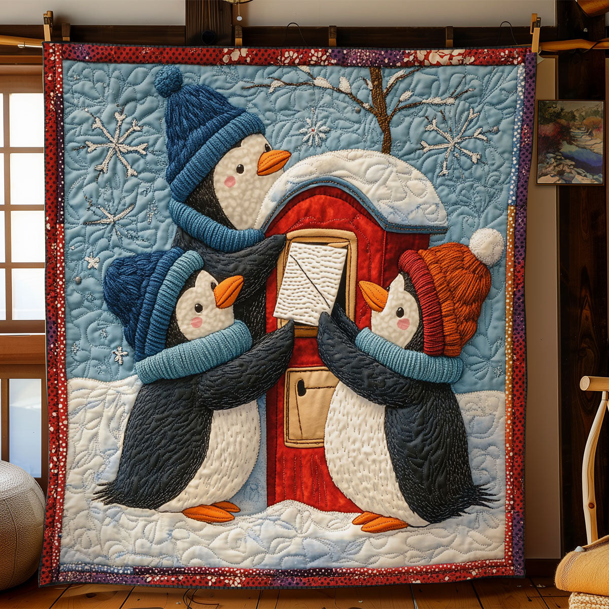 Winter Penguin CW1511045CL Quilt