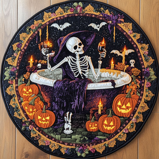 Forest Skeleton WN2008018CL Quilted Round Mat