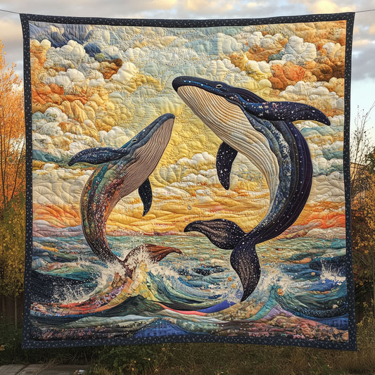 Playful Whales LT1809050CL Quilt