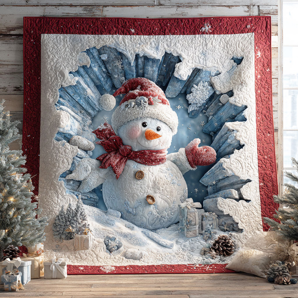 Playful Snowman CW1111047CL Quilt