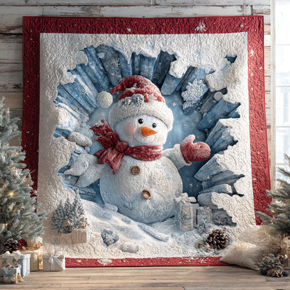 Playful Snowman CW1111047CL Quilt