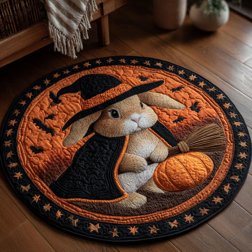 Pumpkin Spell CP0410072CL Quilted Round Mat