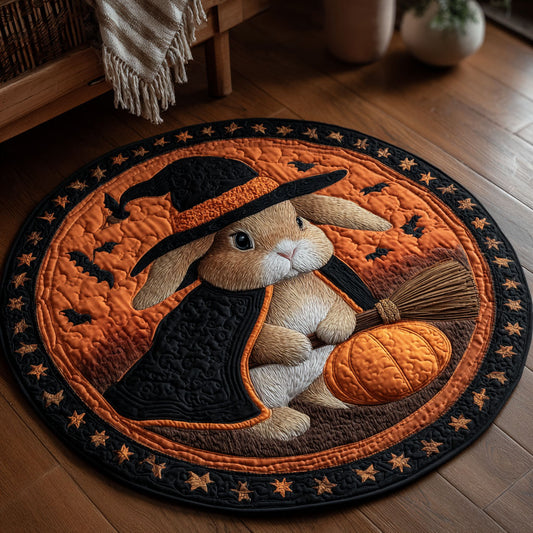 Pumpkin Spell CP0410072CL Quilted Round Mat