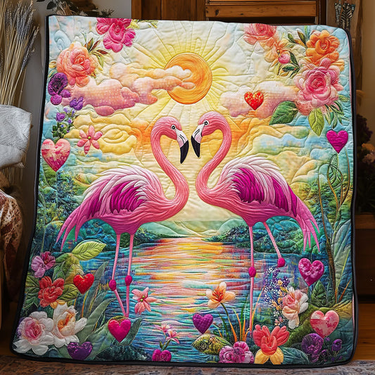 Glowing Flamingo WJ1104003CL Quilt