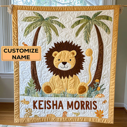 King Cuddle CP2407026CL Personalized Baby Quilt