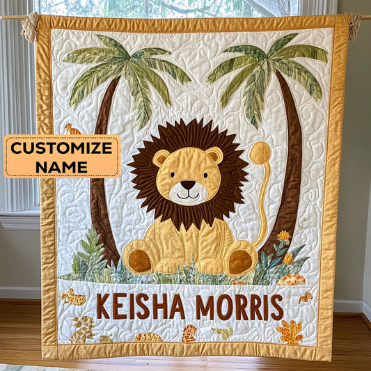 King Cuddle CP2407026CL Personalized Baby Quilt