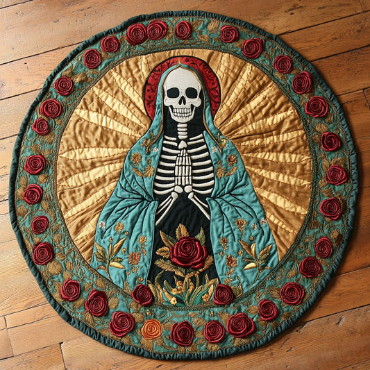 Majestic Skeleton WN2908041CL Quilted Round Mat