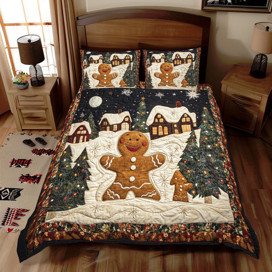 Happy Gingerbread Man WX2311074CL Duvet Cover Set