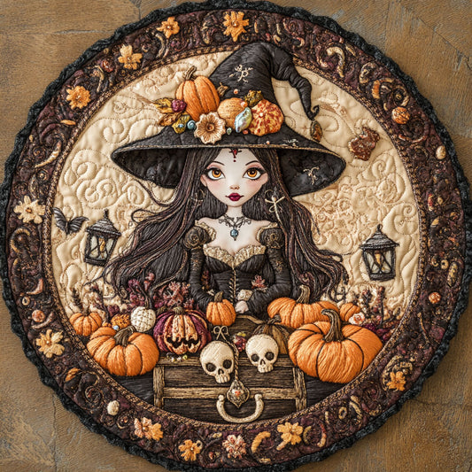 Stormy Witch WN1908087CL Quilted Round Mat