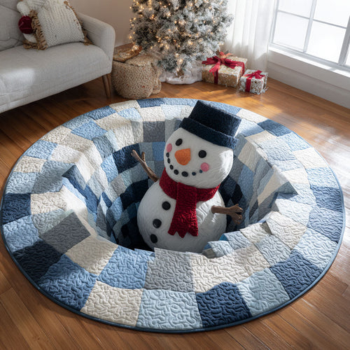 Happy Snow CP1111009CL Quilted Round Mat