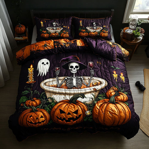 Midnight Skeleton WN2008036CL Duvet Cover Set