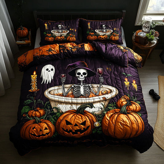 Midnight Skeleton WN2008036CL Duvet Cover Set