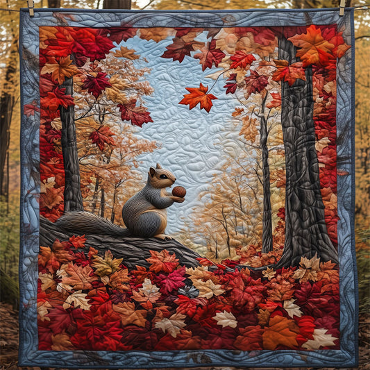 Squirrel On A Tree Branch LT2409027CL Quilt