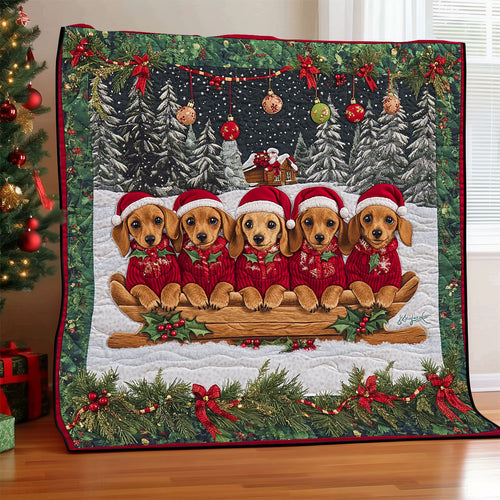 Christmas Dachshund CW1211003CL Quilt