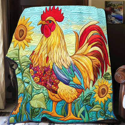 Chicken Sunflower WX1001006CL Quilt