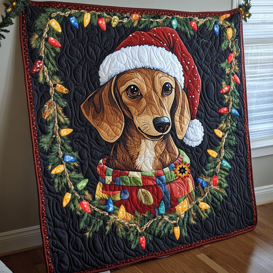 Dachshund Christmas WT1810019CL Quilt