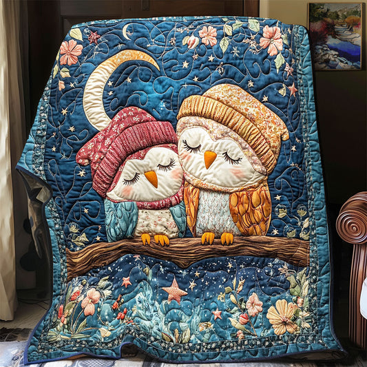 Cozy Night Of Owl WY1801061CL Quilt